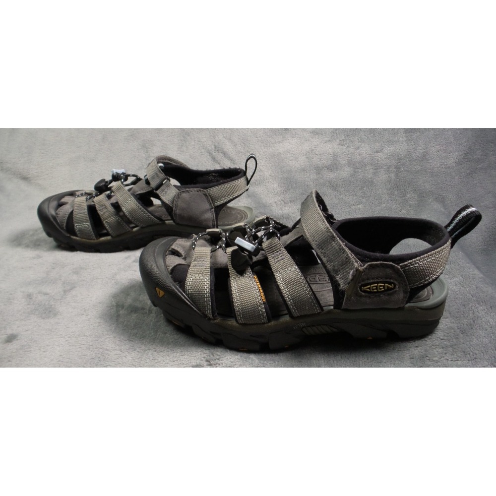Keen Shoes Womens Size 5 Black Gray Sandals Leather Waterproof Trail Hiking
